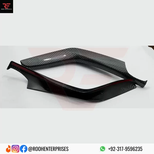 Buy Honda Civic X Console Panel Trims In Carbon Fiber 2016-2021 | Roohe Enterprises