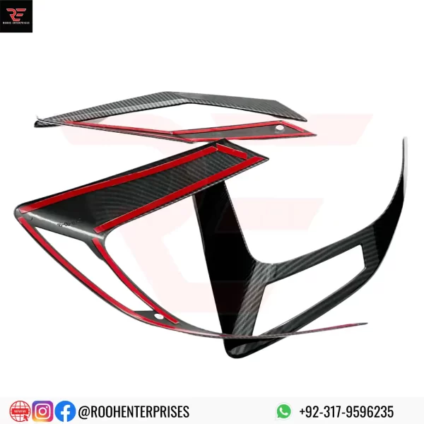 Buy Honda Civic X Rear/Back Light Trim Carbon Fiber 2016-2021 | Roohe Enterprises