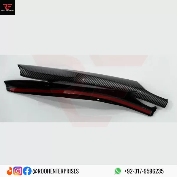 Buy Honda Civic X Console Panel Trims In Carbon Fiber 2016-2021 | Roohe Enterprises