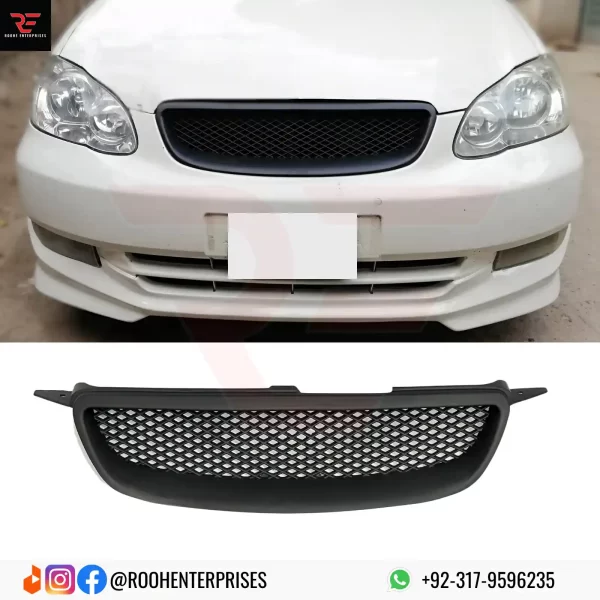 Toyota Corolla XLI Front Mesh Grille – Model 2004-2007 | Front Sports Grille - Image 3